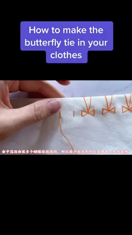 How to make the butterfly tie in your clothes #butterfly #butterflytiedye #sewing #sewingtiktok #sewingforyoupage #sewingtutorial #sewingdiy #sewingskills #sewinglover #sewinglover❤️👗✂️✂️ #fyp #fy #fypシ #fypage #fypシ゚viral #fypdongggggggg #fup #fupシ #fupage #fupa #fyf