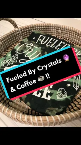 Newest custom bleached tshirt! Fueled by crystals and coffee! Where are my crystal lovers? 🙃🔮  #bleachedtshirt #bleachedshirts #fueledbycrystalsandcoffee #crystals #crystallovers #crystalloversoftiktok #bleachingtutorial