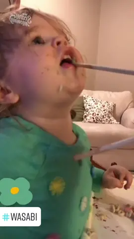 Oh  wasabi help 🥺🥺#baby #babyfunny #funny #funnyvideos #wasabi