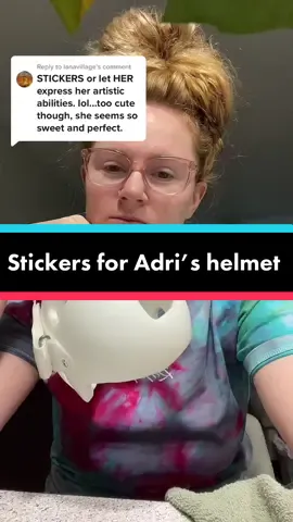Reply to @lanavillage  now i just have to get stickers #stickers #helmetbaby #helmetjourney #stickersforadri #babyadri #thetremusinis #momlife #helmethead