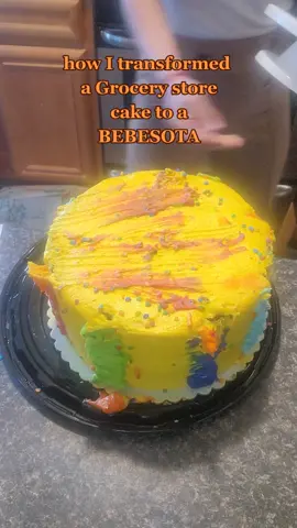i forgot to order the cake so i got one from the cooler,, flowers and printed out some pictures #cakedecorating #quinceañera #DIY #latinastiktok