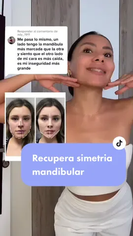 Responder a @ady_1911 Recupera simetria mandibular 🍂🌿1-.Hidrata con crema o algún aceite de cara ya que este ayudará a que que la piel no sufra alguna molestia en dado caso que la piel esté reseca.🍁3.-Los movimientos deben ser suaves, ligeros, lentos y sin tirones👌😉#faceyoga #simetriafacial