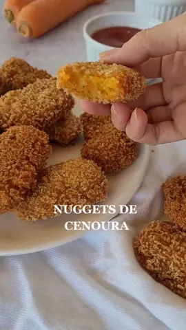 Nuggets sem carne! #nuggetscaseiro #tiktokcomidas #tiktokreceitas #receitastiktok #nuggetsvegetarianos