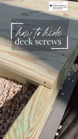 Reply to @julesforhealing build a deck with no screw holes on top #DIY #diyproject #deck #homeimprovement #patiomakeover  #diytok