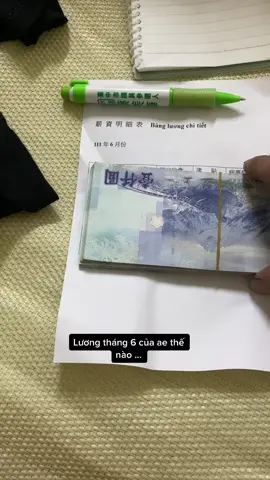 Lương tháng 6 của ae thế nào ...tháng lương đài loan.đầu.tiên.của tui đây ạ... Mà vẩn còn muốn chuyển chủ. chủ .#nguoivietnamtaidailoan🇻🇳🇹🇼