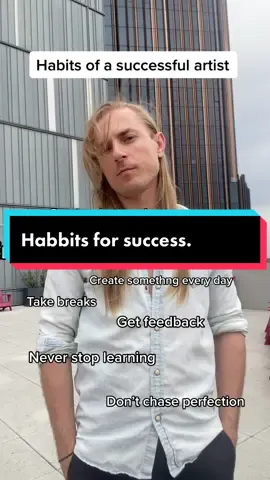 Habbits of a successful artist #makeart #arttok  #imanartist  #success #habbits