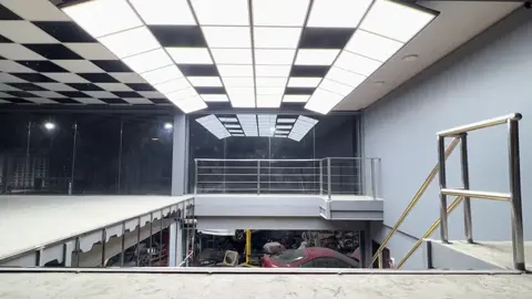 Our new secret parking spot at the shop👌🏼