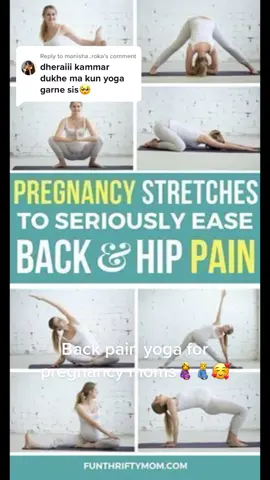 Reply to @manisha..roka back pain relief yoga🤰🫃🥰#momtobe #foryourpage