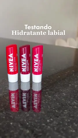 Qual o favorito de vocês? Adorei fazer esse teste! Gostam de vídeos assim? #testandomaquiagem #dicademaquiagem #hidratantelabios @niveabrasil