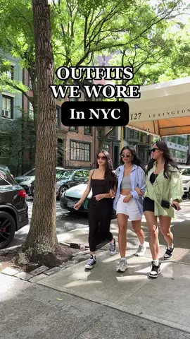 outfits we wore in the nyc heatwave 🥵 @allysha.yung #nyc #outfitideas #summeroutfit