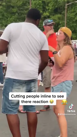Cutting people in line! What you doing?! 👇😂 @bighomieblocks #prank #comedy #fyp