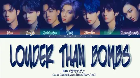 louder than bombs #bts #lirik_lagu_bts #fypシ
