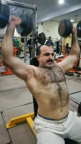 shoulder military press friends viral please #foryou #viral #shoulders #day #foryoupage #workout #trending #video #tiktokers #fyp #followers #1millionaudition #ArtsyLog #bodyart #gym #foryou