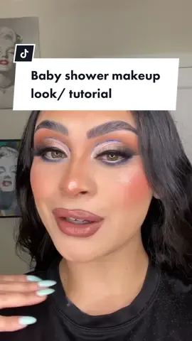 Reply to @forever50apparel baby Shower makeup look 💙 #babyshower #makeup #beauty #viral #fyp #makeuptutorial
