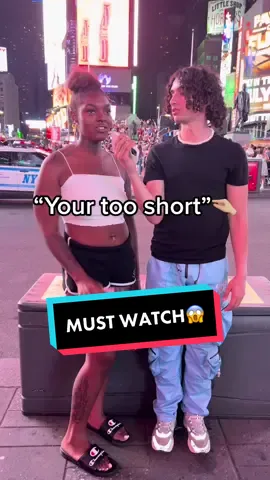 Going off script once yall get me to 30K on IG🤭 #publicinterview #height #heightproblems #fyp #viral #foryou