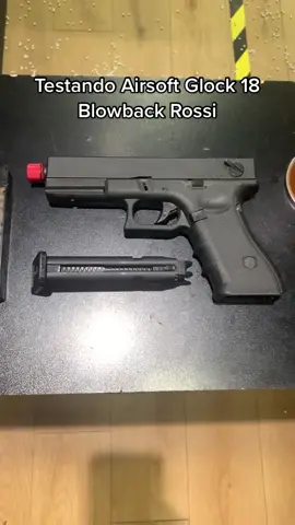 Pistola de Airsoft Glock 18 Rossi Gás Blowback #airsoft #airsoftrj #FreeFireXAnitta #LetsDanceEp5 #diversao #fy #vaiprofycaramba #viral #foryou #esporte #açao #airsoftgbb