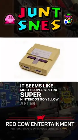Super Nintendos that get yellow #juntsnes  #redcowarcade  #redcowentertainment  #snes  #nintendo #retrogaming