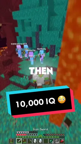 10,000 IQ Play in Minecraft Manhunt 🤯 #Minecraft #foryou #gaming #viral