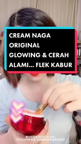 Skincare Dragon Cream dgn kandungan Collagen sbg Anti Aging & membuat glowing plus niacinamide utk mencerahkan & menyamarkan flek serta noda bekas jerawat pada wajah💕