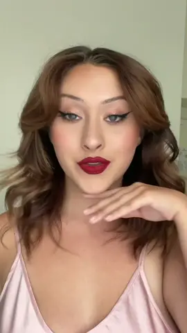 overlined lips + matte lipstick is my fave #makeup #redlip