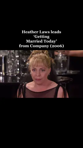 She is PHENOMENAL. #heatherlaws #notgettingmarried #company #sondheim #fyp #fintothewoods #musicals #musicaltheatre #broadway #theatrekid