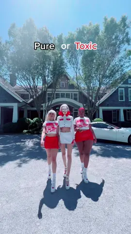 Are we pure or toxic? #sotoxic🙄 #sotoxic #puretoxic #egirl #cosplay #queertok #OOTD #charliesangels #meangirls #fypシ #baddiesonly #pure