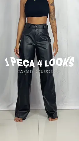 @Brenda maravilhosa montando looks com nossa calça pantalona couro 🫶🏻😮‍💨