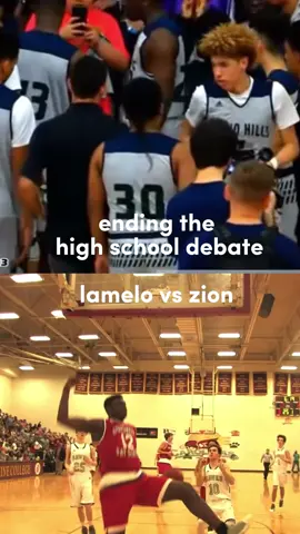 what yall think 🤔 #NBA #basketball #highschool #melo #zion #williamson #foryou #debate