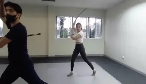 Grabe 1st day palang mag arnis solid kagad! #martialarts #arnis #kall #doublebaston #filipinomartialarts #FMA #arnistiktok #tagteamstunts #biancaumali