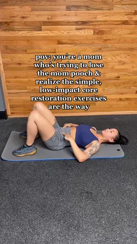 stop the high impact HIIT, weights, crunches, planks etc until you restore your core. Youd be amazed at what these exercises can do! #momtok #MomsofTikTok #postpartum #postpartumbody #postpartumfitness #postpartumworkout