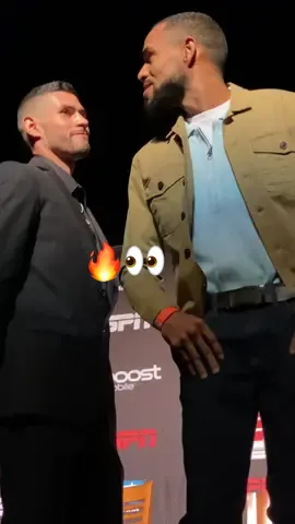They didnt want the face-off to end 👀 #boxing #faceoff #staredown
