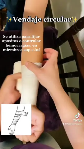 ✨Vendaje en Circular✨ #vendaje #circular  #medicina  #enfermeria #inmovilizacion #primerosauxilios