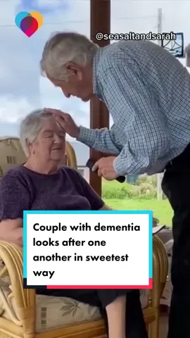 This couple has been together for 60 years and they both suffer from different types of dementia, but that doesn't keep them from doing the little things to take care of each other — and it's unconditional love.