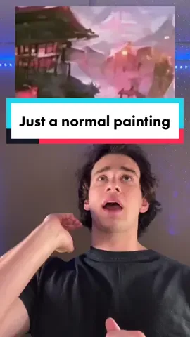It’s just a normal painting…RIGHT??😏#illusion#trythis