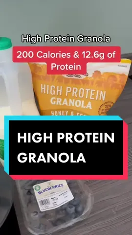 This granola is the perfect snack! A 45g bowl gives you newrly 13g of protein and only 200 cals! #health #Fitness #transformation #fyp #fypage #SuperShow #nutrition