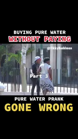 This Woman vex Big time 🤣😂😅Pure Water prank gone bad!!! #FikkyBaddman #Prank #xfreestyle #fyp #now