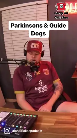 Carry On of the year contender #parkinsons #guidedog #alphablokes #podcast #fyp #foryoupage
