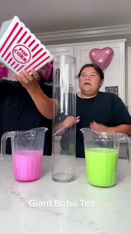 We made a GIANT  Boba Tea #bobatea #boba #bobalove #yummy #fyp #foryou