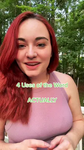 Here are 4 uses of the word ACTUALLY 😄 #teacheramy #englishteacher #inglesonline #انگلیسی #ingilizceöğren #ingilizce #inglese #ingles #commonenglisherrors #inglésrápido #inglesnotiktok #englishlesson #inglesfluente #aprenderingles #esl #learnenglishdaily #englishdaily #englishvocabulary #englishvocab