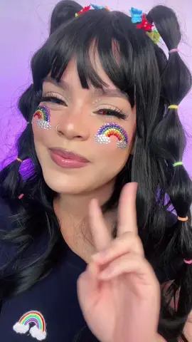 Hooliss! 🥰🫶🏻🌈🤍 #fyp #parati #rainbow #raimbowmakeup #arcoiris #lentejas