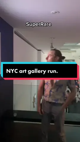 Thursday NYC art gallery run #digitalart #nftart #nycgallery #artgallery  #superrare