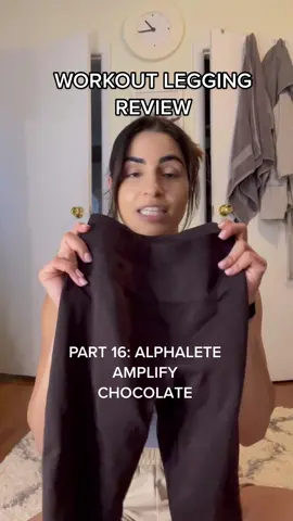 LEGGING REVIEW: alphalete amplify in chocolate #fyppp #FitTok #GymTok #gymleggings #gymfit #leggingreviews #alphalete #alphaleteamplify
