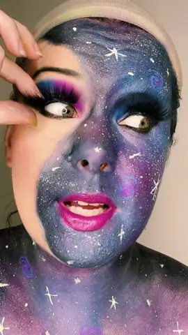 #space #galaxy #galaxymakeup #planets #makeup #bodypaint