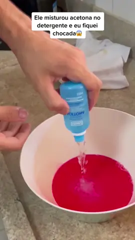[Minha Nossa😲] ELE MISTUROU ACETONA NO DETERGENTE E OLHA NO QUE DEU #detergente #dicasdecasa #donadecasa #dicasdelimpeza #dicasdolar #acetona #tiramanchas