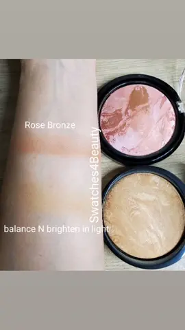 Laura Geller Baked N Brighten & Blush N Bronze #cosmetics #swatches #swatchparty #makeup  #lauragellerbeauty