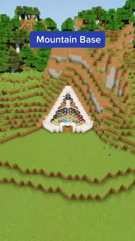 Mountain base #Minecraft #minecraftbuilds #timelapse #foryoupage #gaming #idea #design #minecraftbuilding