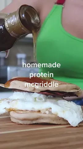my own version of a ‘healthy’ & packed in protein mcgriddle  #highprotein #recipes #mealprep #fypシ