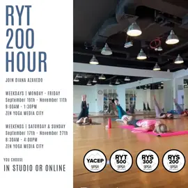 Yoga Teacher Training Starting September 2022. Weekend & Weekday Formats!