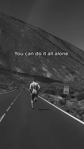 Yes, you can do it all alone.                     #motivationalvideo #Running #countryside #inspirational