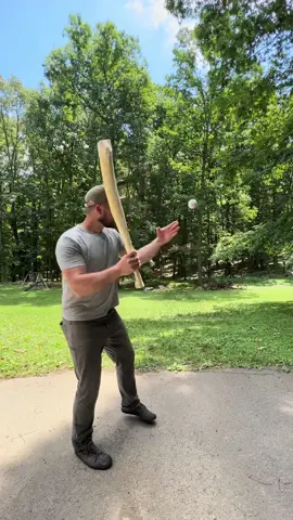 can we make this part of the #HomeRunDerby @MLB? #asmr #baseball #baseballbat #buildyourownbat #givesyouwiiings #lumberjack #timbersports #mattcogar #MLB #mlbhrderby #redbull #DIY